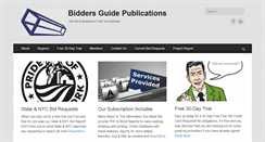 Desktop Screenshot of biddersguidepublications.com